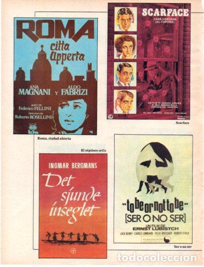 Otros art&iacute;culos de coleccionismo en papel: LAMINA V54661: Carteles Scarface y Ser o no ser