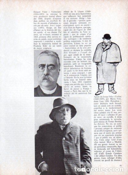 Otros art&iacute;culos de coleccionismo en papel: LAMINA V54698: Eduard Vidal i Valenciano, Albert de S. Llanes i Josep Feliu Codina - Edmon Valles