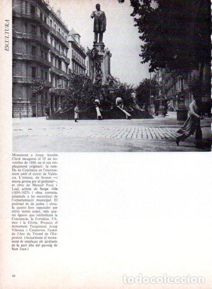Otros art&iacute;culos de coleccionismo en papel: LAMINA V54676: Monument a Josep Anselm i Clave, Barcelona - Edmon Valles