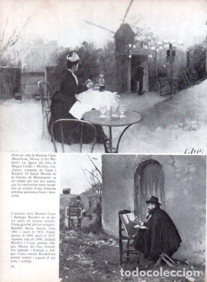 Otros art&iacute;culos de coleccionismo en papel: LAMINA V54681: Plein air per Ramon Casas i Rusi&ntilde;ol i Casas pintant - Edmon Valles