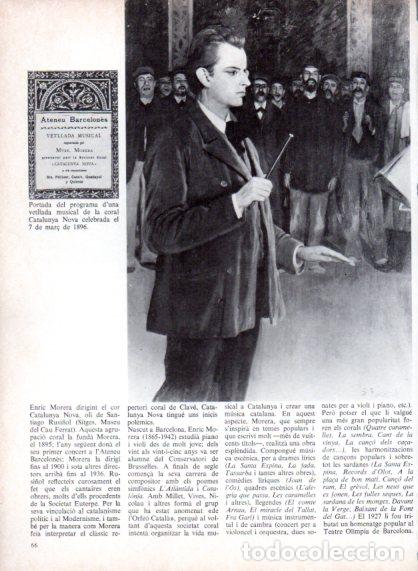 Otros art&iacute;culos de coleccionismo en papel: LAMINA V54686: Enric Morera per Santiago Rusi&ntilde;ol - Edmon Valles