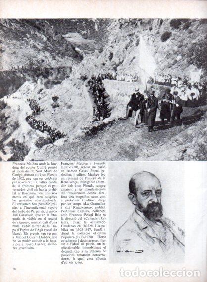 Otros art&iacute;culos de coleccionismo en papel: LAMINA V54691: Frances&ccedil; Matheu pujant al Monestir de Sant Marti de Canigo 1902 - Edmon Valles