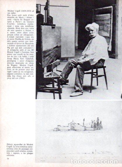 Otros art&iacute;culos de coleccionismo en papel: LAMINA V54680: Modest Urgell al seu taller i aquarel&middot;la - Edmon Valles