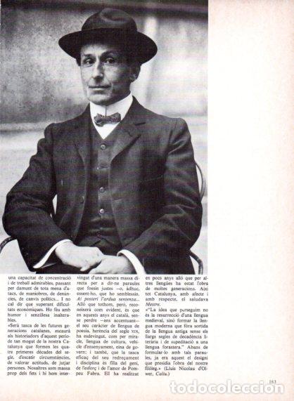 Altri oggetti di carta: LAMINA V54733: Pompeu Fabra i Poc - Edmon Valles