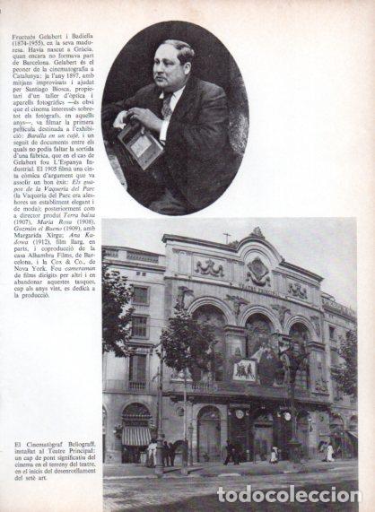 Otros art&iacute;culos de coleccionismo en papel: LAMINA V54711: Cinematografo Beliograff al Teatre Principal, Barcelona i Fructuos Gelabert - Edmon V