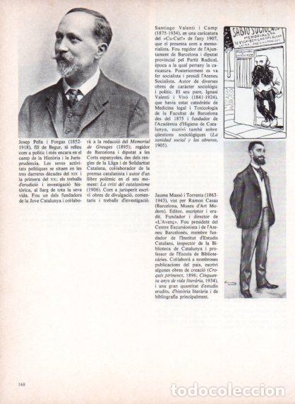 Otros art&iacute;culos de coleccionismo en papel: LAMINA V54735: Josep Pella i Forgas i Jaume Masso i Torrents per Ramon Casas - Edmon Valles