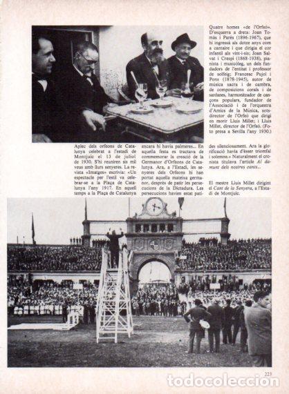 Otros art&iacute;culos de coleccionismo en papel: LAMINA V54761: Aplec dels orfeons de Catalunya, Estadi de Montjuic any 1930 - Edmon Valles