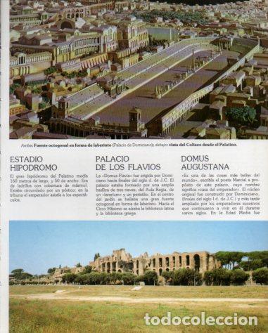 Otros art&iacute;culos de coleccionismo en papel: LAMINA V54217: Fuente del Palacio de Domiciano y Coliseo, Roma - Eugenio Pucci