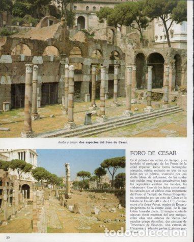 Otros art&iacute;culos de coleccionismo en papel: LAMINA V54222: Foro del Cesar en Roma - Eugenio Pucci