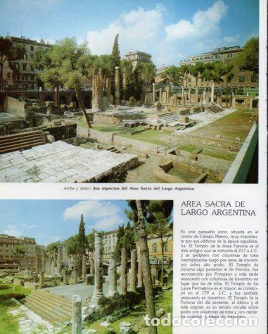 Otros art&iacute;culos de coleccionismo en papel: LAMINA V54227: Area Sacra del Largo Argentina, Roma - Eugenio Pucci