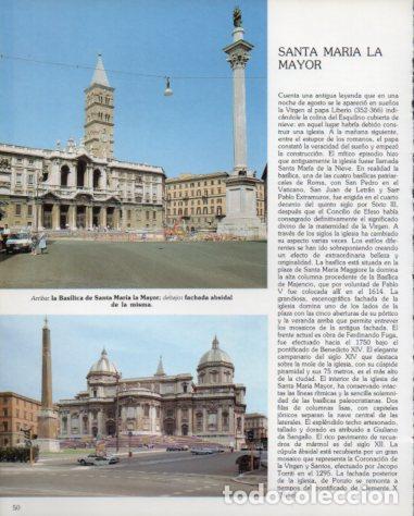 Otros art&iacute;culos de coleccionismo en papel: LAMINA V54232: Basilica de Santa Maria la Mayor, Roma - Eugenio Pucci
