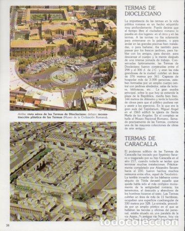 Otros art&iacute;culos de coleccionismo en papel: LAMINA V54226: Termas de Diocleciano vista aerea, Roma - Eugenio Pucci