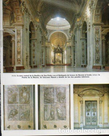 Otros art&iacute;culos de coleccionismo en papel: LAMINA V54264: Interior de la Basilica de San Pedro, Roma - Eugenio Pucci