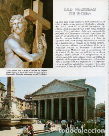 Otros art&iacute;culos de coleccionismo en papel: LAMINA V54231: Cristo por Miguel Angel y Plaza de la Rotonda, Roma - Eugenio Pucci