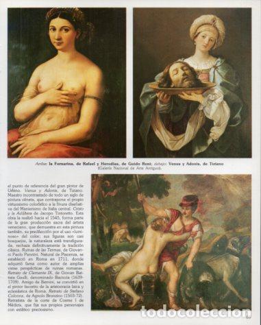 Otros art&iacute;culos de coleccionismo en papel: LAMINA V54242: La Fornarina por Rafael, Herodias por G. Reni y Venus y Adonis por Tiziano - Eugenio