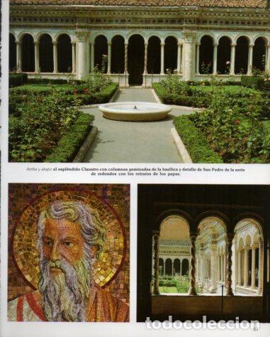 Otros art&iacute;culos de coleccionismo en papel: LAMINA V54236: Claustro de la Basilica de San Pablo Extramuros, Roma - Eugenio Pucci
