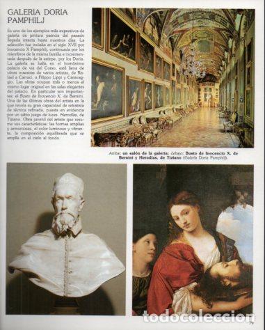 Otros art&iacute;culos de coleccionismo en papel: LAMINA V54247: Salon de la galeria Pamphilj y Busto de Inocencio X por Bernini - Eugenio Pucci