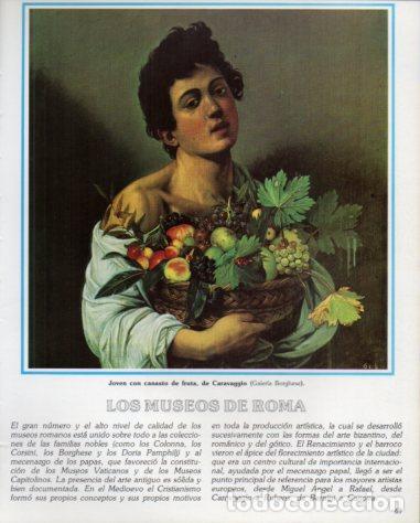 Otros art&iacute;culos de coleccionismo en papel: LAMINA V54241: Joven con canasto de fruta por Caravaggio - Eugenio Pucci