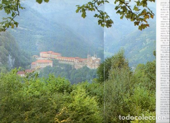 Altri oggetti di carta: LAMINA V54284: Vista panoramica del Santuario de Covadonga - Emiliano de la Huerga