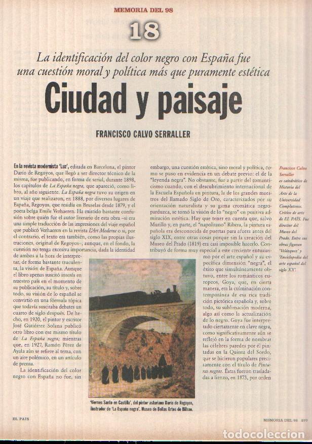 Sammelleidenschaft Andere Papierartikel: Memoria del 98 fasciculo 18 Ciudad y paisaje por Francisco Calvo Serraller - varios