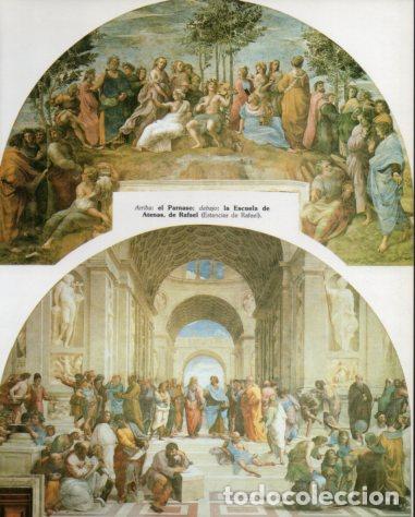 Sammelleidenschaft Andere Papierartikel: LAMINA V54267: El Parnaso y Escuela de Atenas por Rafael, Estancias de Rafael - Eugenio Pucci