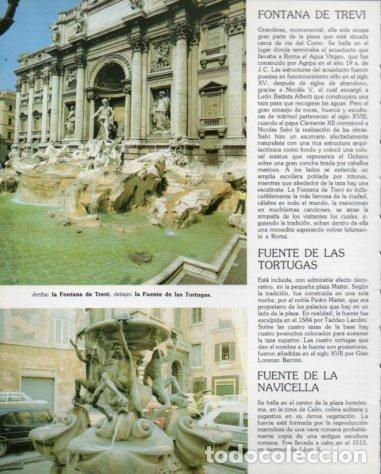 Sammelleidenschaft Andere Papierartikel: LAMINA V54256: Fontana de Trevi y Fuente de las Tortugas, Roma - Eugenio Pucci