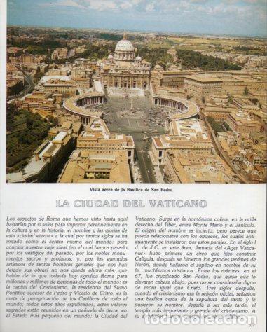 Sammelleidenschaft Andere Papierartikel: LAMINA V54261: Basilica de San Pedro vista aerea, Roma - Eugenio Pucci