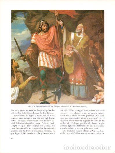 Sammelleidenschaft Andere Papierartikel: LAMINA V54304: La Proclamacion del rey Pelayo por L. Madrazo, detalle - Emiliano de la Huerga