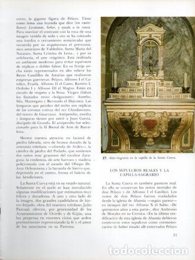 Sammelleidenschaft Andere Papierartikel: LAMINA V54296: Altar Sagrario capilla de la Santa Cueva, Covadonga - Emiliano de la Huerga