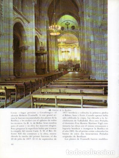 Otros art&iacute;culos de coleccionismo en papel: LAMINA V54301: Interior Basilica de Santa Maria la Real, Covadonga - Emiliano de la Huerga