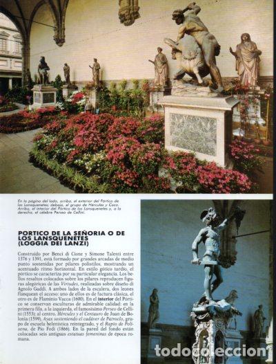 Otros art&iacute;culos de coleccionismo en papel: LAMINA V54331: Portico de los Lansquenetes y Perseo de Cellini