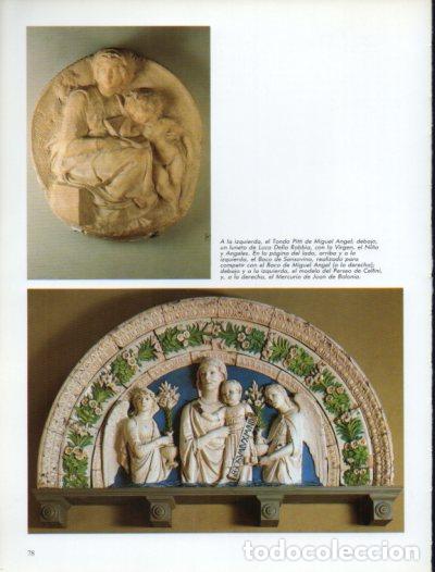Sammelleidenschaft Andere Papierartikel: LAMINA V54357: Tondo Pitti de Miguel Angel y un luneto de Della Robbia