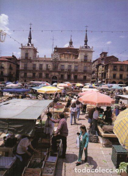 Sammelleidenschaft Andere Papierartikel: LAMINA V54820: Plaza Mayor de Leon - Wifredo Rincon Garcia