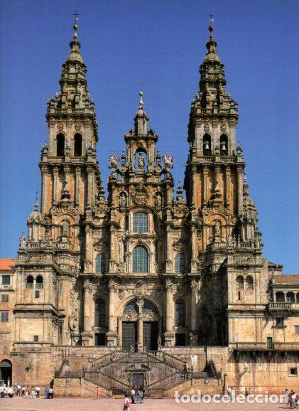 Otros art&iacute;culos de coleccionismo en papel: LAMINA V54849: Catedral de Santiago de Compostela, fachada - Wifredo Rincon Garcia