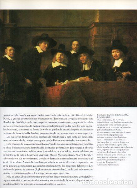 Otros art&iacute;culos de coleccionismo en papel: LAMINA V54922: Los sindicos del gremio de pa&ntilde;eros por Rembrandt - Jose Luis Morales y Marin