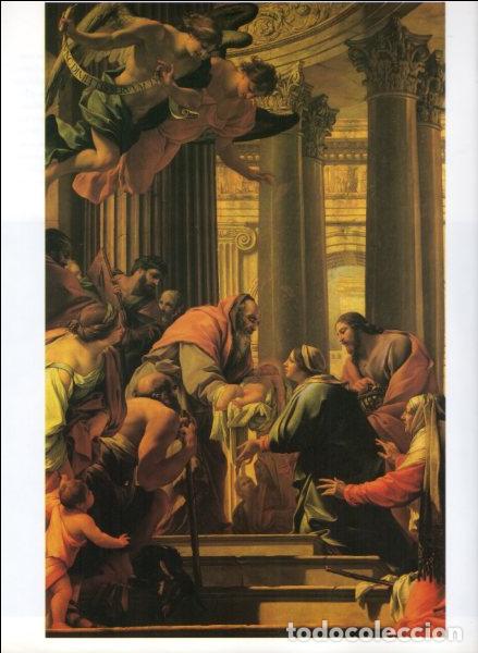 Otros art&iacute;culos de coleccionismo en papel: LAMINA V54905: Presentacion en el tiempo por Simon Vouet - Jose Luis Morales y Marin