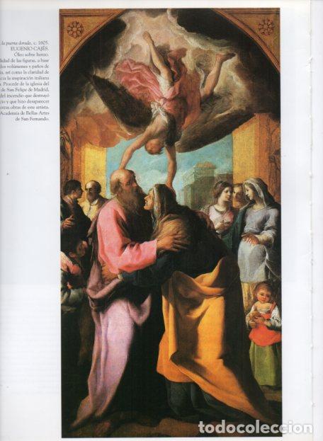 Altri oggetti di carta: LAMINA V54940: Abrazo en la puerta dorada por Eugenio Cajes - Jose Luis Morales y Marin
