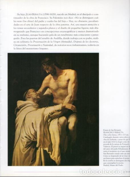 Altri oggetti di carta: LAMINA V54945: Extasis de San Bernardo por Francisco Ribalta - Jose Luis Morales y Marin