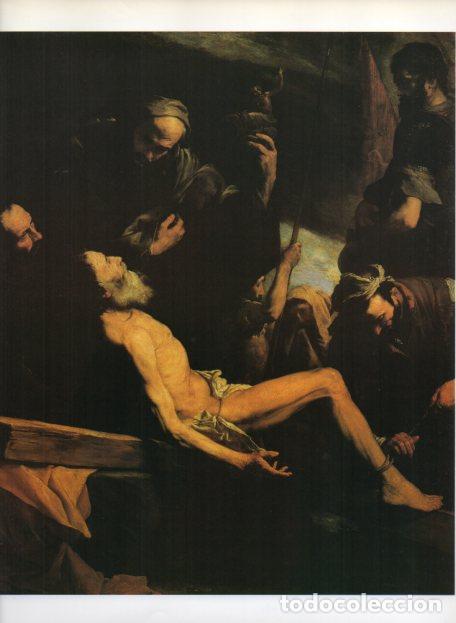 Altri oggetti di carta: LAMINA V54950: Martirio de San Andres por Jose de Ribera - Jose Luis Morales y Marin