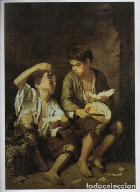 Collectionnisme Papier divers: LAMINA V54970: Ni&ntilde;os comiendo melon y uvas por Murillo - Jose Luis Morales y Marin