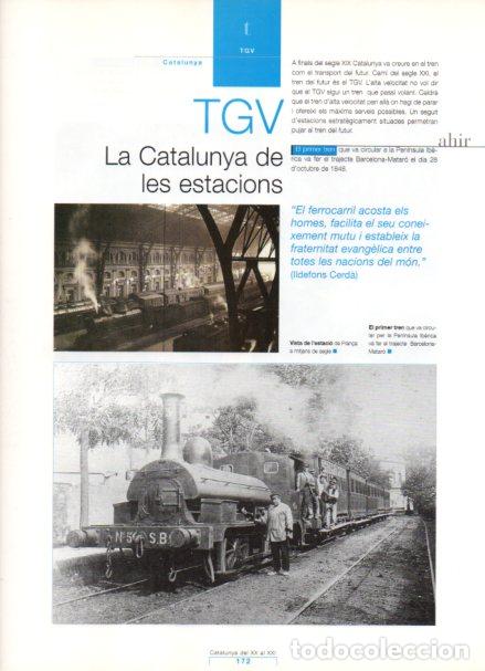 Otros art&iacute;culos de coleccionismo en papel: LAMINA V55042: Primer tren del trajecte Barcelona Mataro