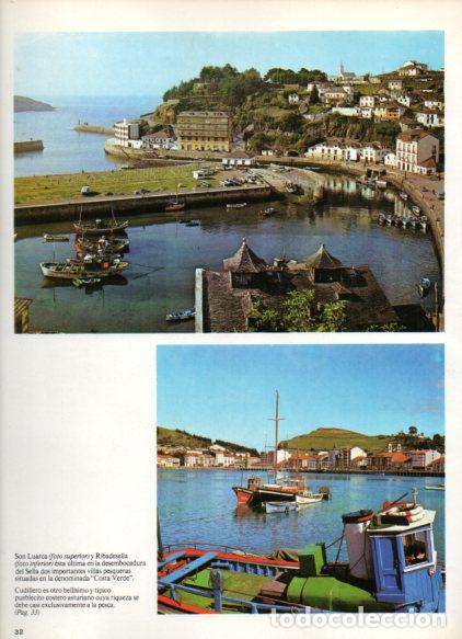 Sammelleidenschaft Andere Papierartikel: LAMINA V55060: Vistas de Luarca y Ribadesella - Nestor Lujan