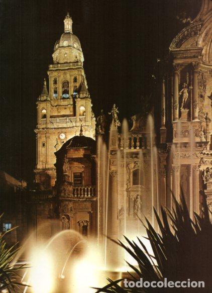 Sammelleidenschaft Andere Papierartikel: LAMINA V55092: Catedral de Murcia vista nocturna - Nestor Lujan