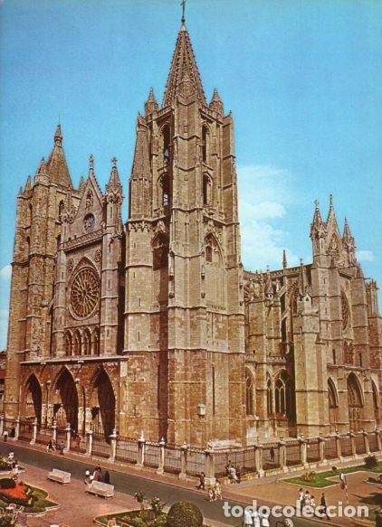 Sammelleidenschaft Andere Papierartikel: LAMINA V55090: Catedral de Leon - Nestor Lujan