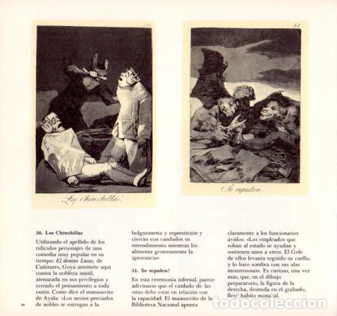 Collectionnisme Papier divers: LAMINA V55117: GOYA Caprichos. Los Chinchillas y Se repulen - Alfonso E. Perez-Sanchez