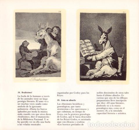 Paper Collecting Others: LAMINA V55114: GOYA Caprichos. Brabisimo y Asta su abuelo - Alfonso E. Perez-Sanchez