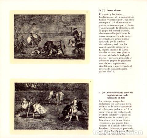 Sammelleidenschaft Andere Papierartikel: LAMINA V55164: GOYA Tauromaquia. Perros al toro y Torero montando - Alfonso E. Perez-Sanchez