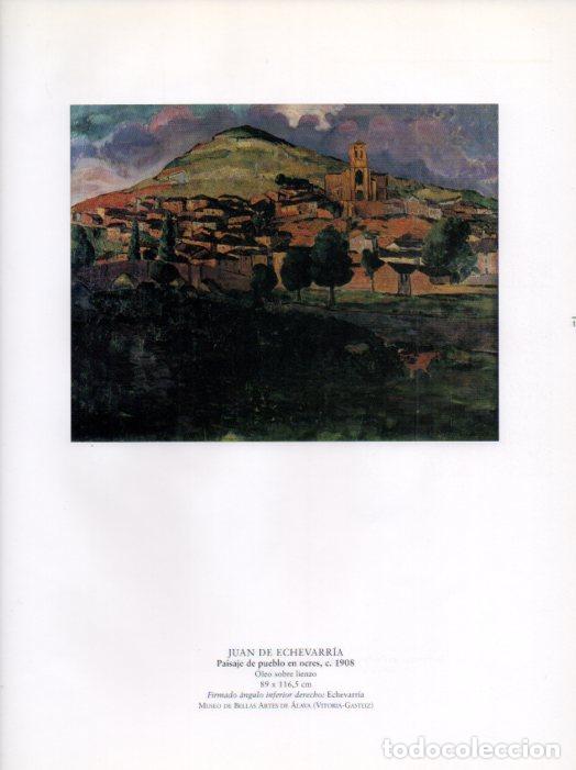 Otros art&iacute;culos de coleccionismo en papel: LAMINA V55272: Paisaje de pueblo en ocres por Juan de Echevarria