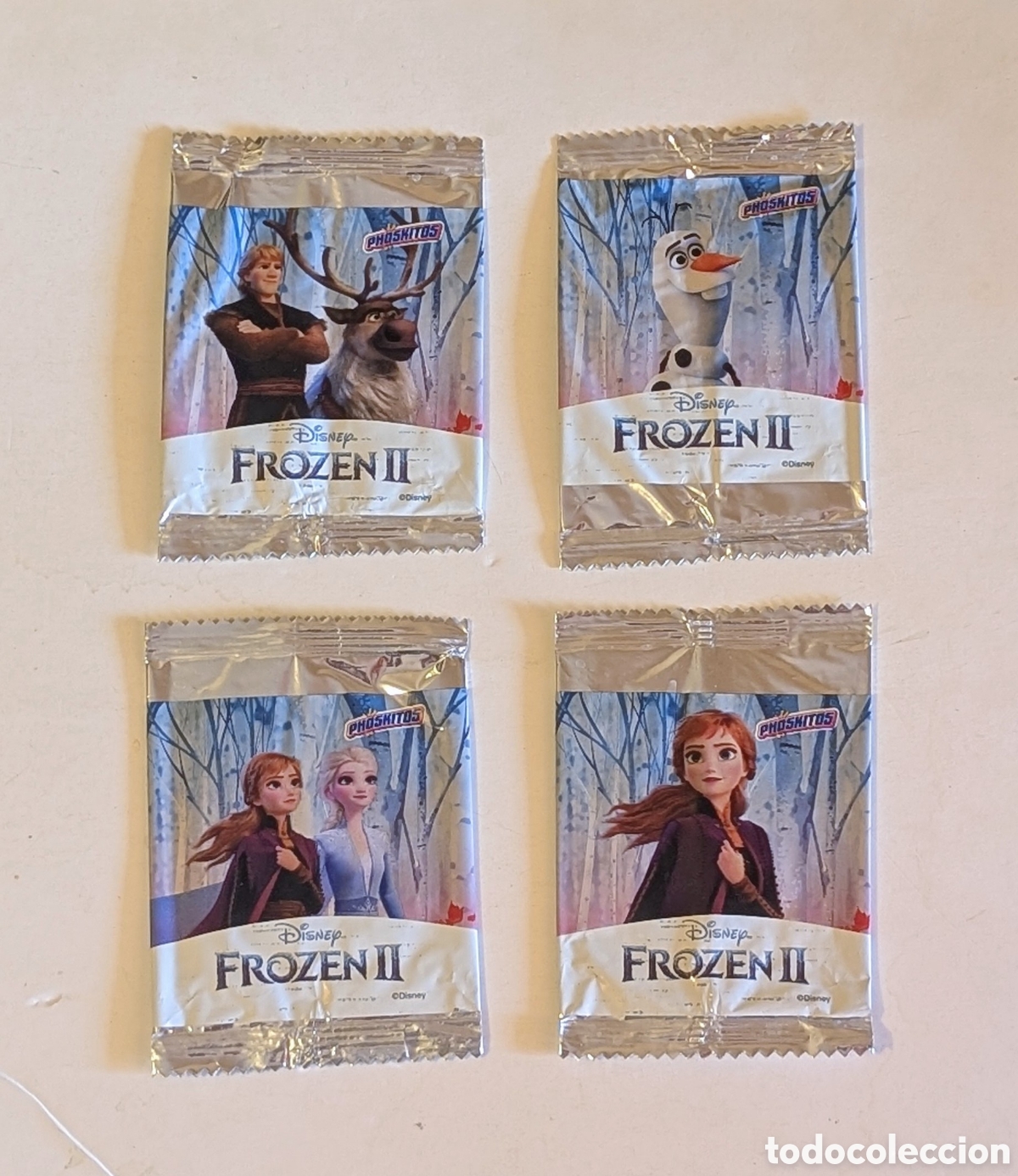 Otros art&iacute;culos de coleccionismo en papel: Colecci&oacute;n completa envoltorios vac&iacute;os Phoskitos. Frozen