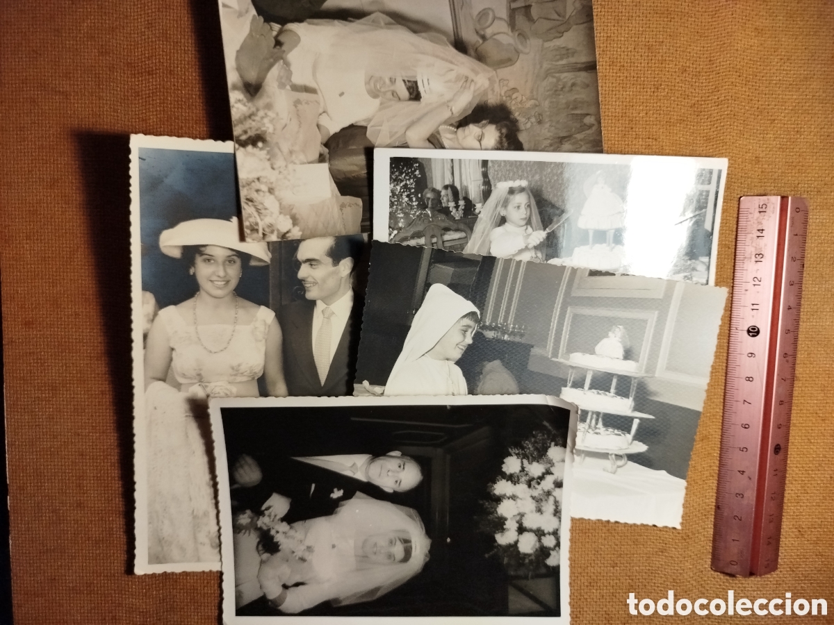 Otros art&iacute;culos de coleccionismo en papel: Lote fotograf&iacute;as retro boda y comuni&oacute;n